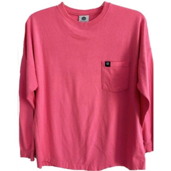 Simply Southern Women's Preppy & Classy Long Sleeve Pullover Tee Pink Size Small - Picture 2 of 13